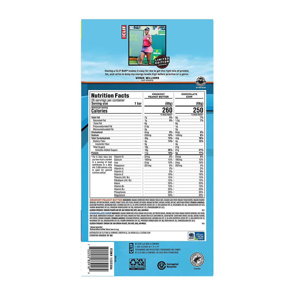 CLIF Bar Variety Pack Protein Bars Peanut Butter Chocolate - 26 Count - image 2