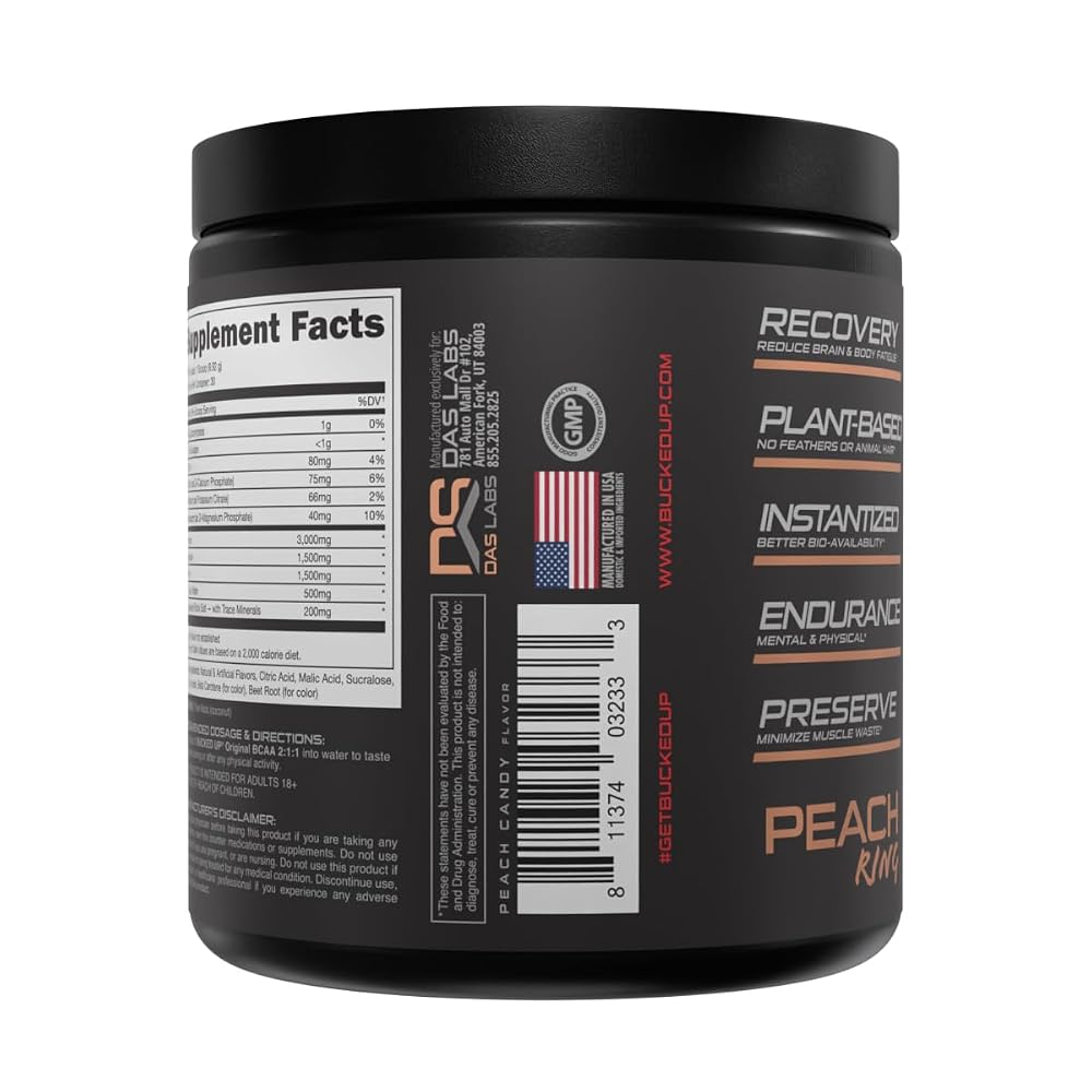 Bucked Up Original BCAA 2:1:1 Branched Chain Amino Acids Powder - 30 Servings - image 5