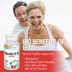 Solaray Vitamin B-12 1000mcg Lozenges Energy Support - 90 Count - image 5