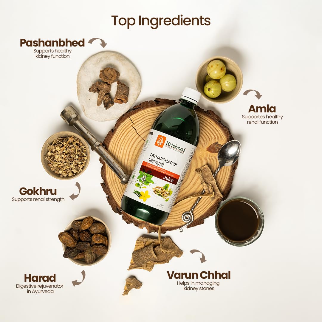 Krishna's Herbal & Ayurveda Patharchatadi Swaras Herbal Juice - 500 ml - image 4