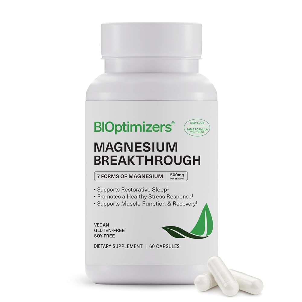 BiOptimizers Magnesium Breakthrough Supplement 4.2 - Has 7 Forms