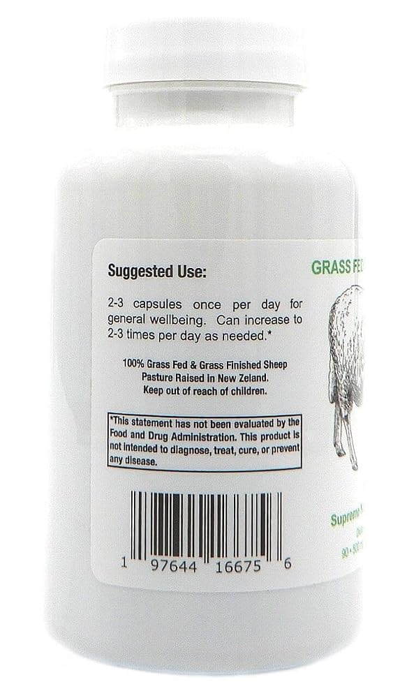 Supreme Nutrition Sheep Thymus - 100% Grass Fed and Finished in New