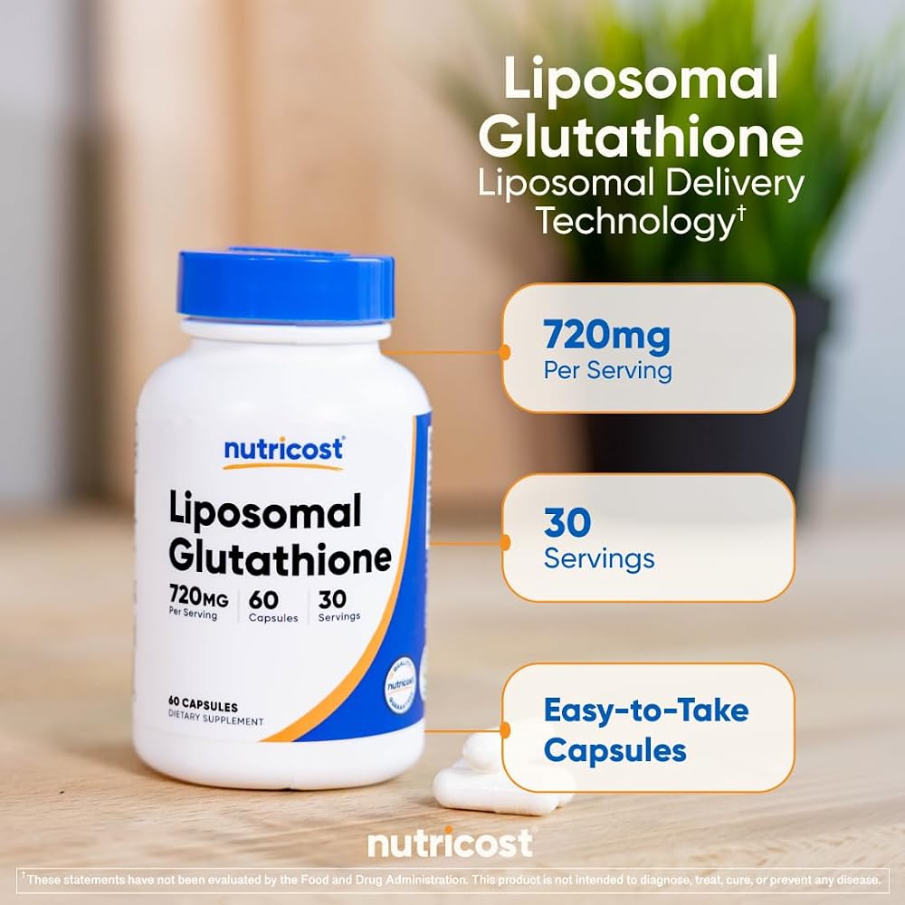 Nutricost Liposomal Glutathione Supplement - 60 Capsules - image 6
