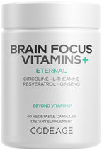 Codeage Brain Focus Vitamins+ Citicoline Cognizin - 60 Capsules
