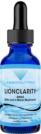 Absonutrix LionClarity DMAE with Lion's Mane Mushroom Liquid - 4 FL Oz