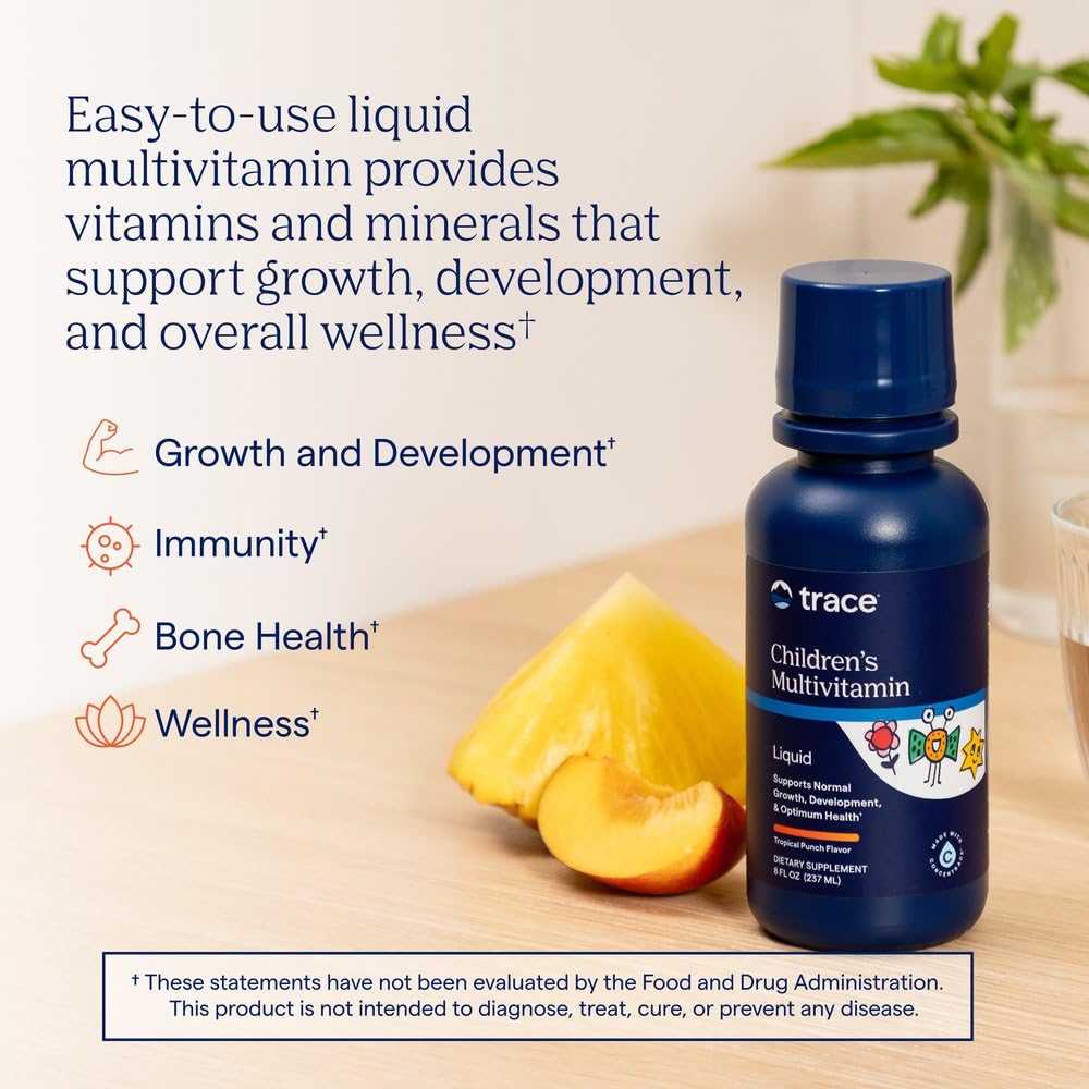 Trace Minerals Children's Multivitamin Liquid Tropical Punch - 8 fl oz - image 2