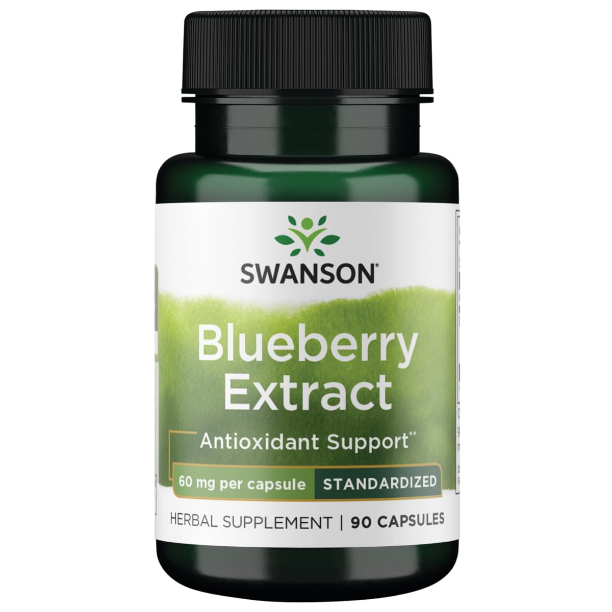 Swanson Blueberry Leaf Extract Eye and Memory 60 mg - 90 Capsules