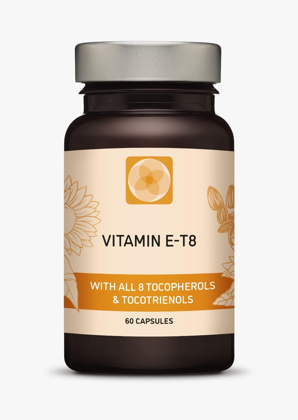 Procapsin Natural Vitamin E Capsules All 8 Forms - 60 Softgels