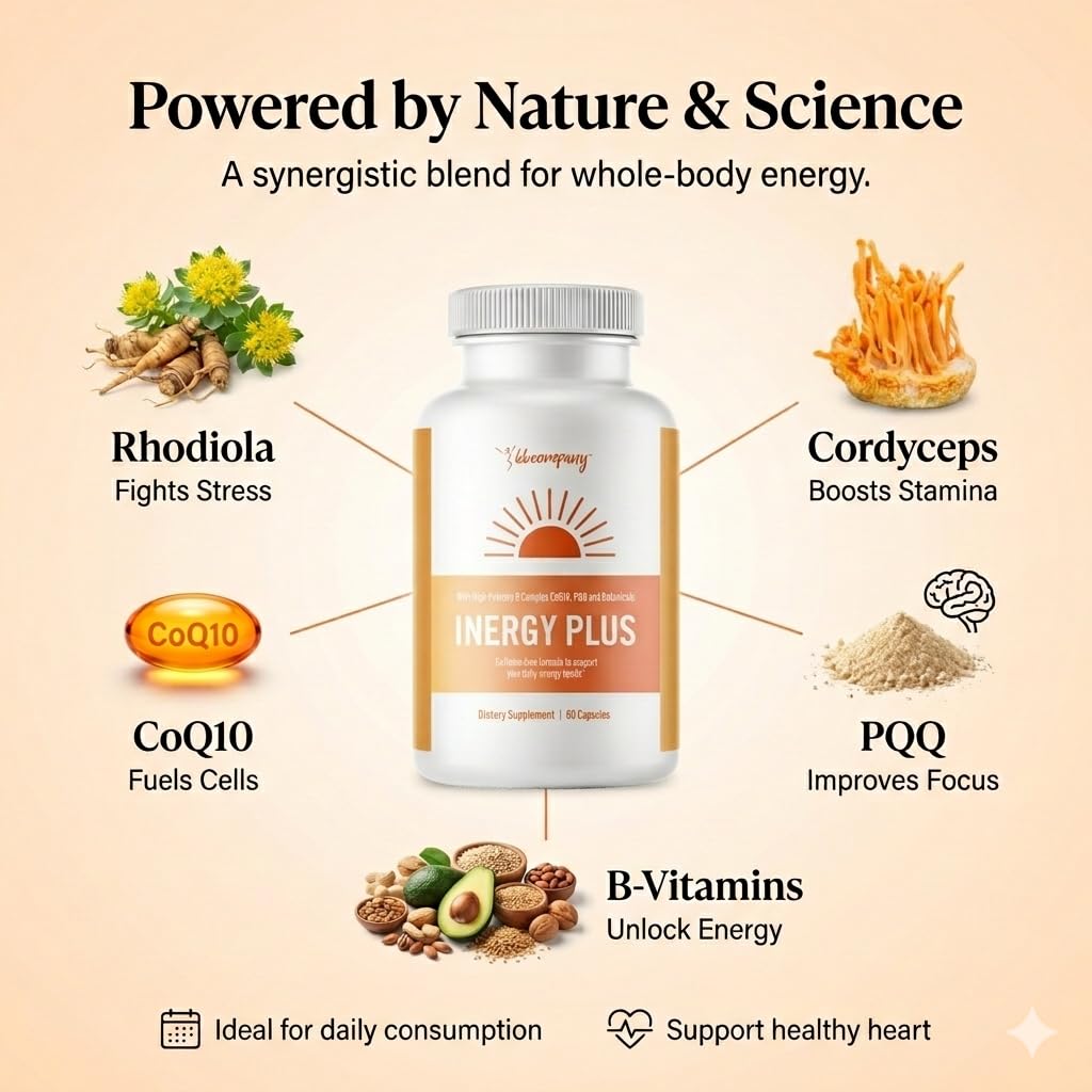 BB Company InergyPLUS Energy Vitamins for Women - 60 Capsules - image 3