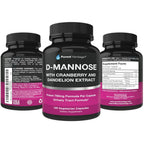 Purest Vantage D-Mannose 600mg with Cranberry - 120 Capsules - image 4