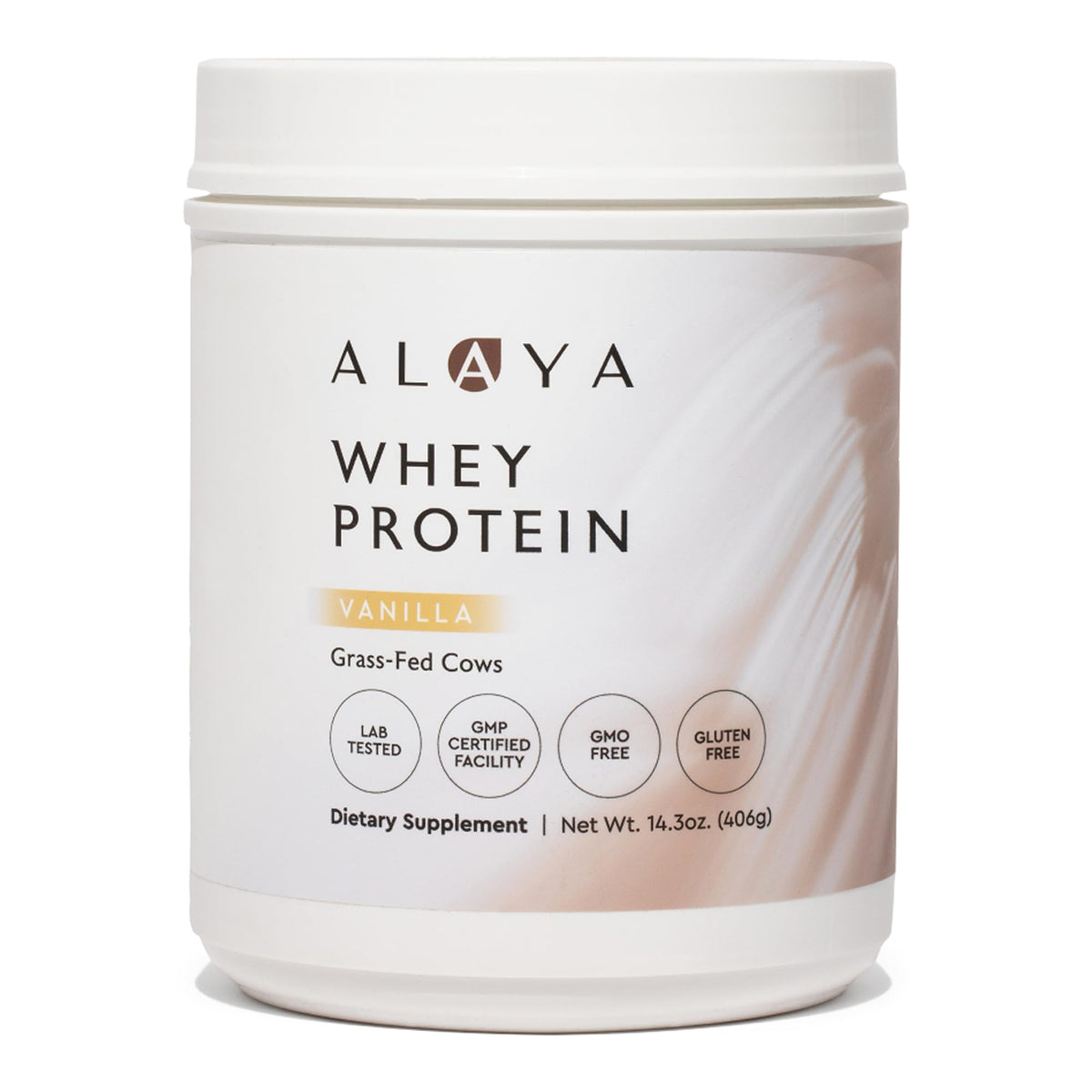 Alaya Naturals Grass Fed Whey Protein Powder Vanilla - 20g - 13.9 oz