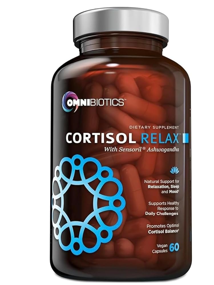 OmniBiotics Cortisol Supplement for Relaxation & Calm - 60 Vegan Capsules