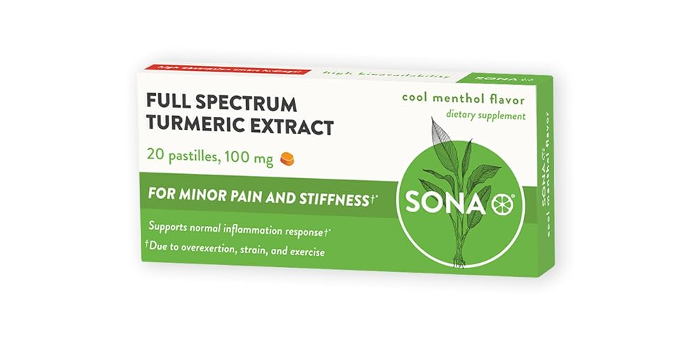 SONA Turmeric Pastilles High Absorption Curcumin - 120 Pastilles