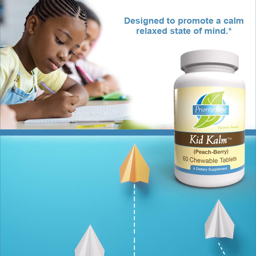 Priority One Kid Kalm Peach-Berry Chewable Tablets - 60 Tablets - image 6