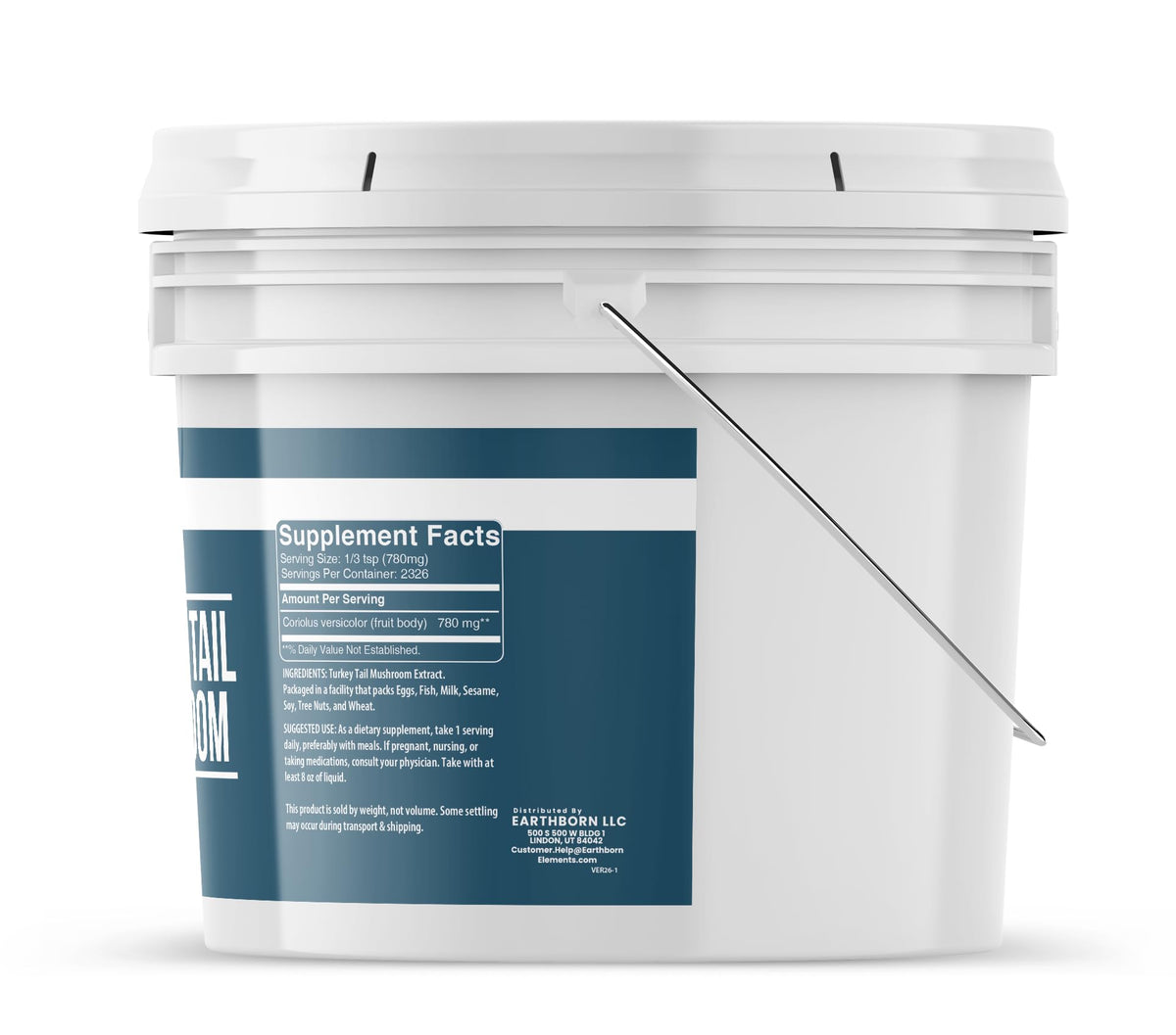 Earthborn Elements Turkey Tail Mushroom Powder - 64 Ounce - image 3