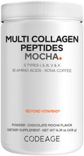 Codeage Multi Collagen Powder Chocolate Mocha Coffee - 14 oz