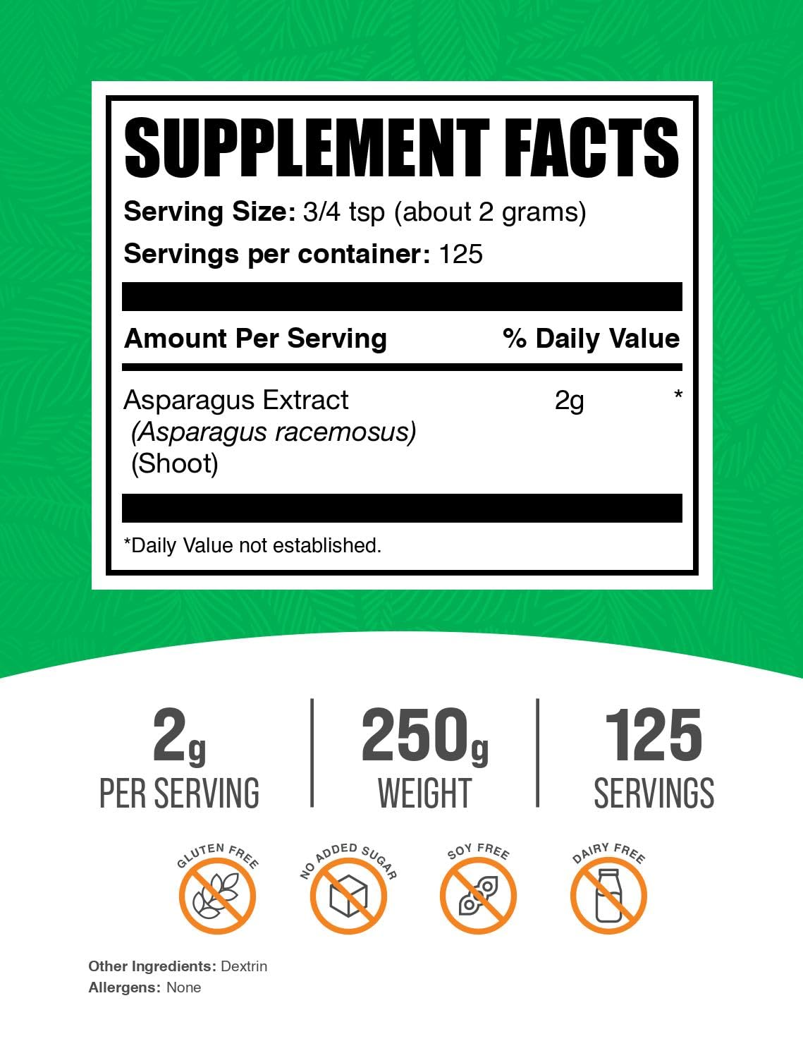 BulkSupplements.com Asparagus Extract Powder