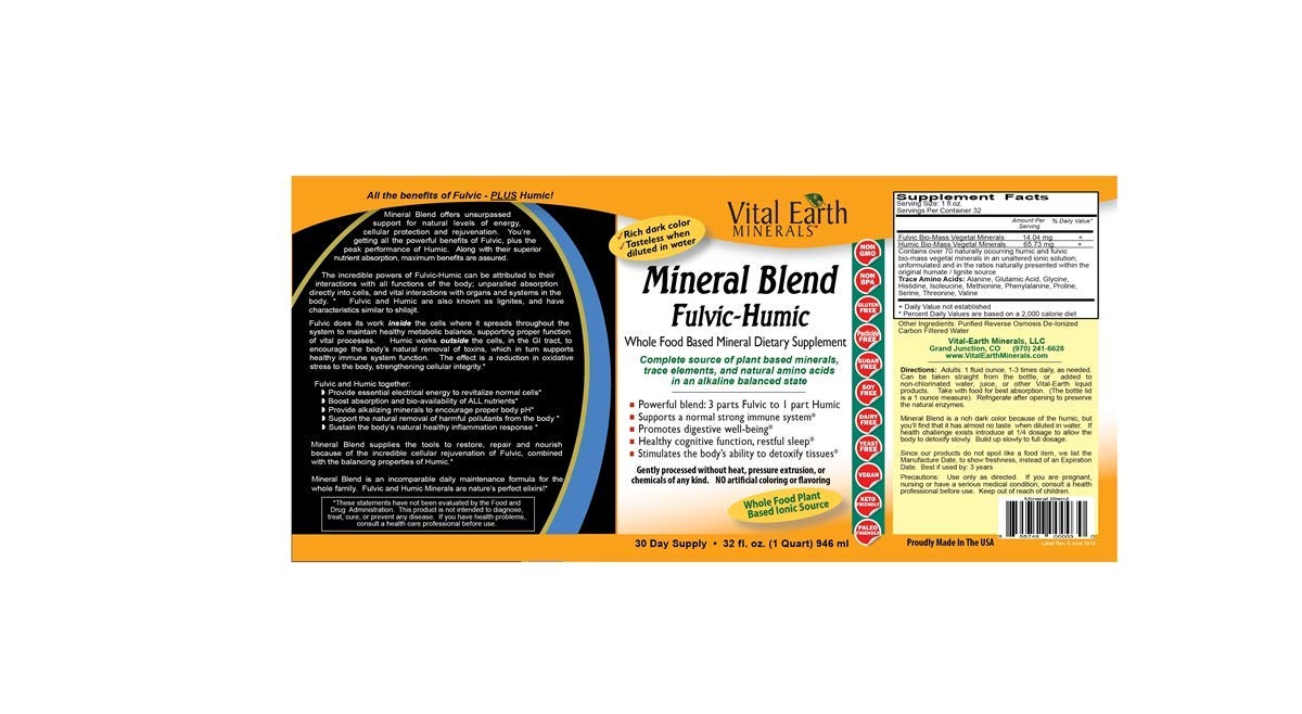 Vital Earth Minerals Fulvic-Humic Mineral Blend - 5 Pack - image 2