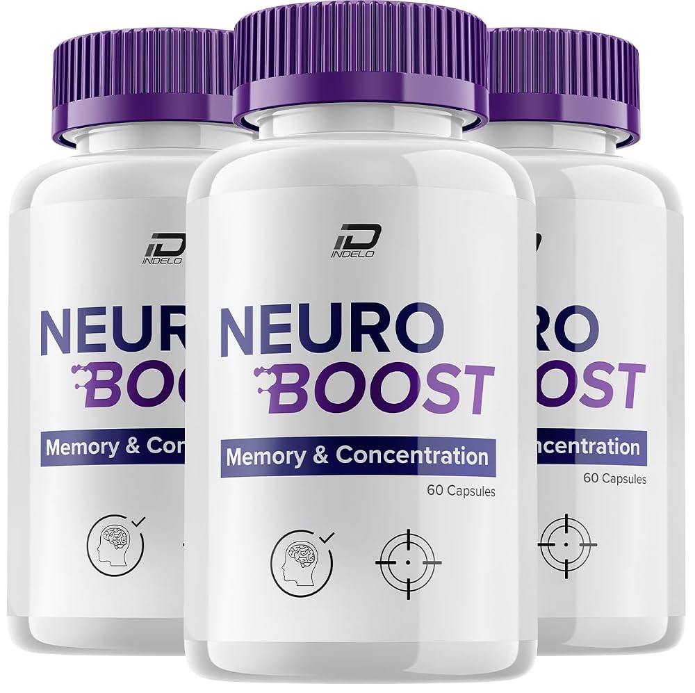 Indelo Neuro Boost Focus Supplement Cognitive Support - 180 Capsules