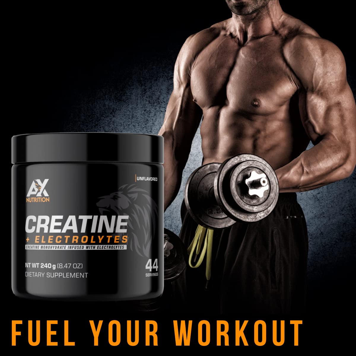 AX Nutrition Creatine + Electrolytes Powder - 240g - image 3