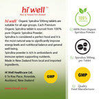 Hi Well Premium Spirulina 500mg Organic - 500 Tablets - image 6