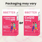 BBETTER Coenzyme Q10 100mg Highest Strength & High Absorption CoQ10