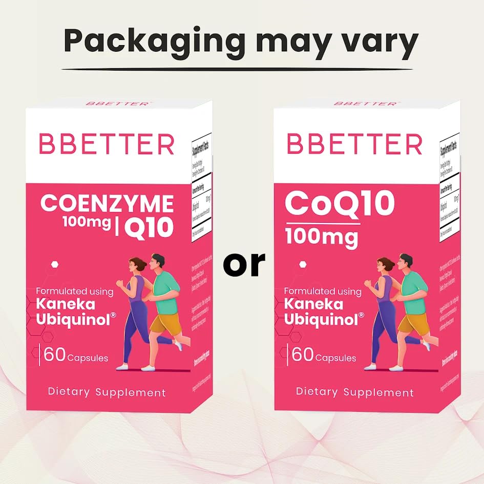 BBETTER Coenzyme Q10 100mg Highest Strength & High Absorption CoQ10