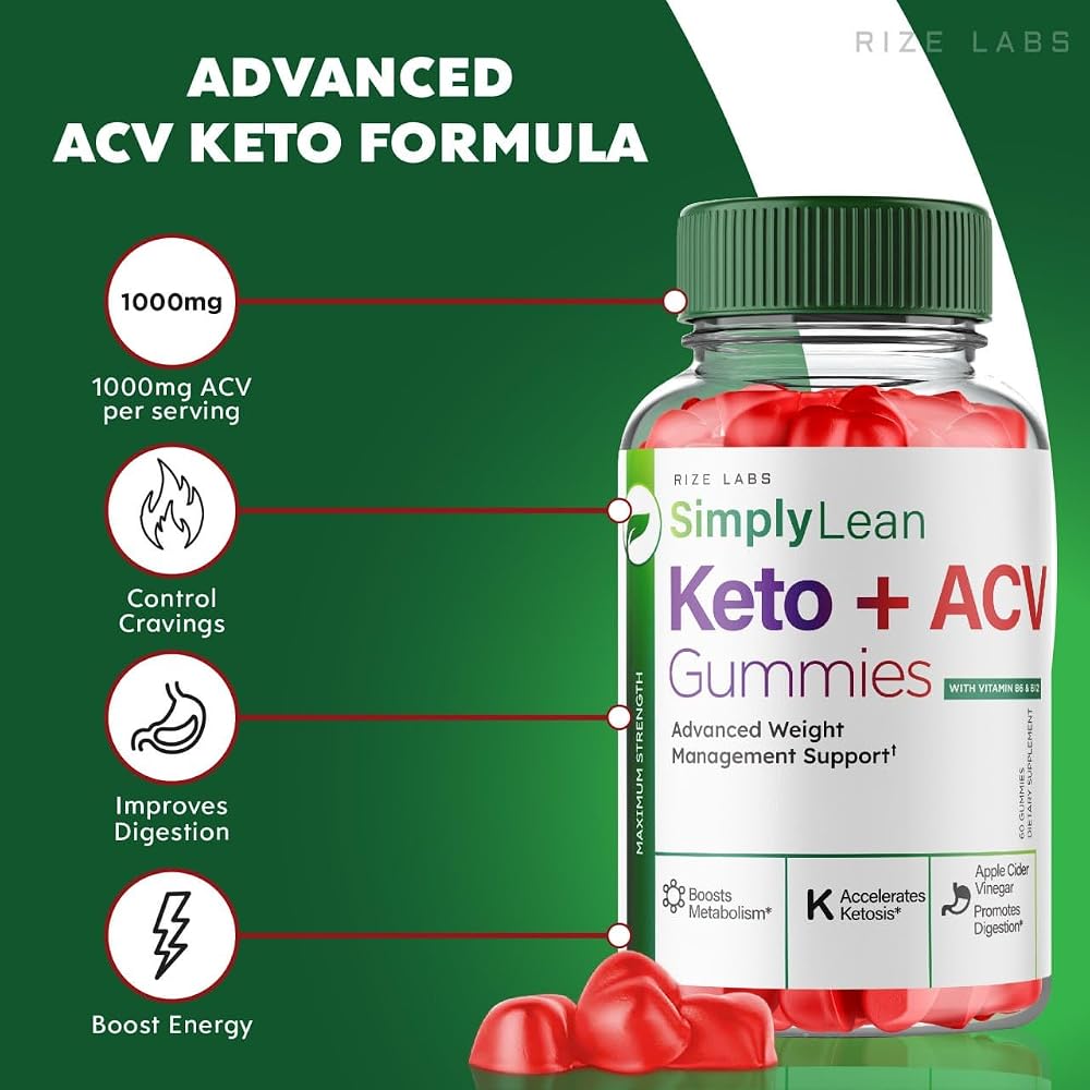 rize labs Simply Lean Keto + ACV Gummies - 60 Gummies - image 2