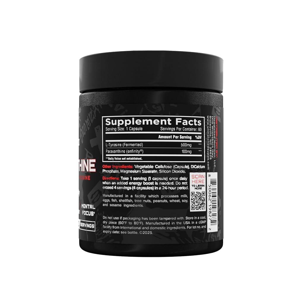 Unmatched Paraxanthine with L-Tyrosine Clean Energy - 60 Vegetable Capsules - image 6