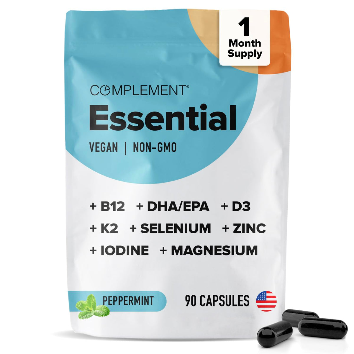 Complement Essential Vegan Multivitamin for Men & Women (30 Servings