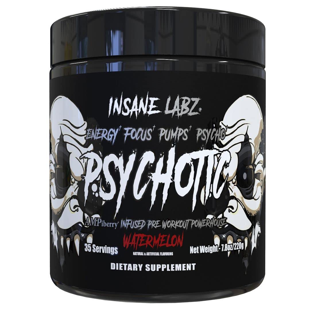 Insane Labz Psychotic Black Edition Mid Stimulant Pre Workout Powder