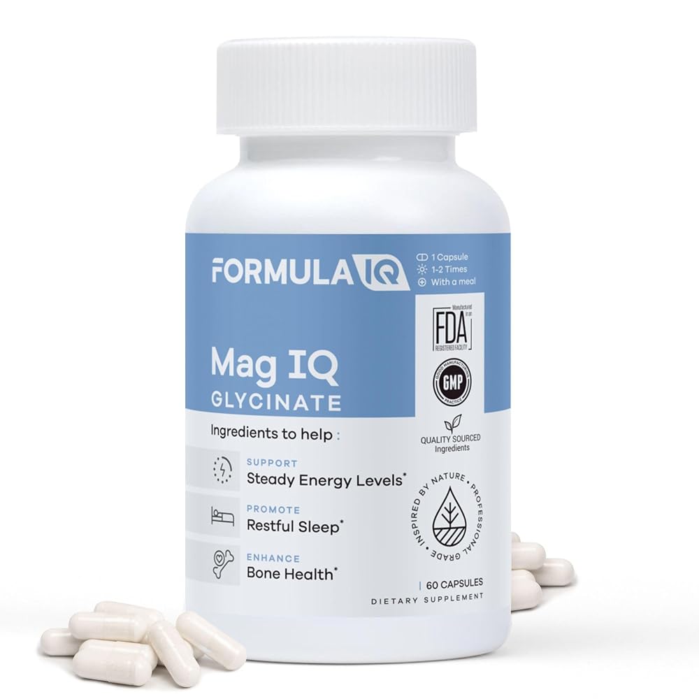 FIQ Mag IQ Magnesium Bisglycinate Chelate - 60 Capsules