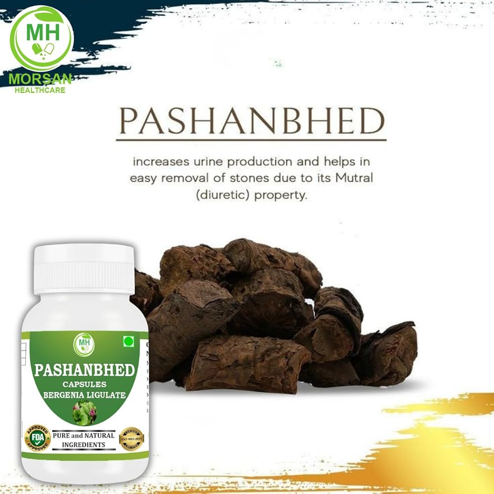 Morsan Healthcare Pashanabheda Powder - 120 Vegetarian Capsules - image 3