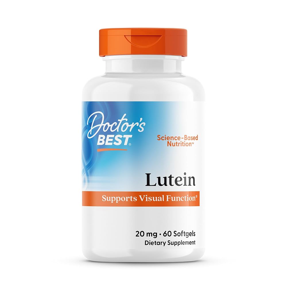 Doctor's BEST Lutein 20mg with Zeaxanthin Eye Health - 60 Softgels