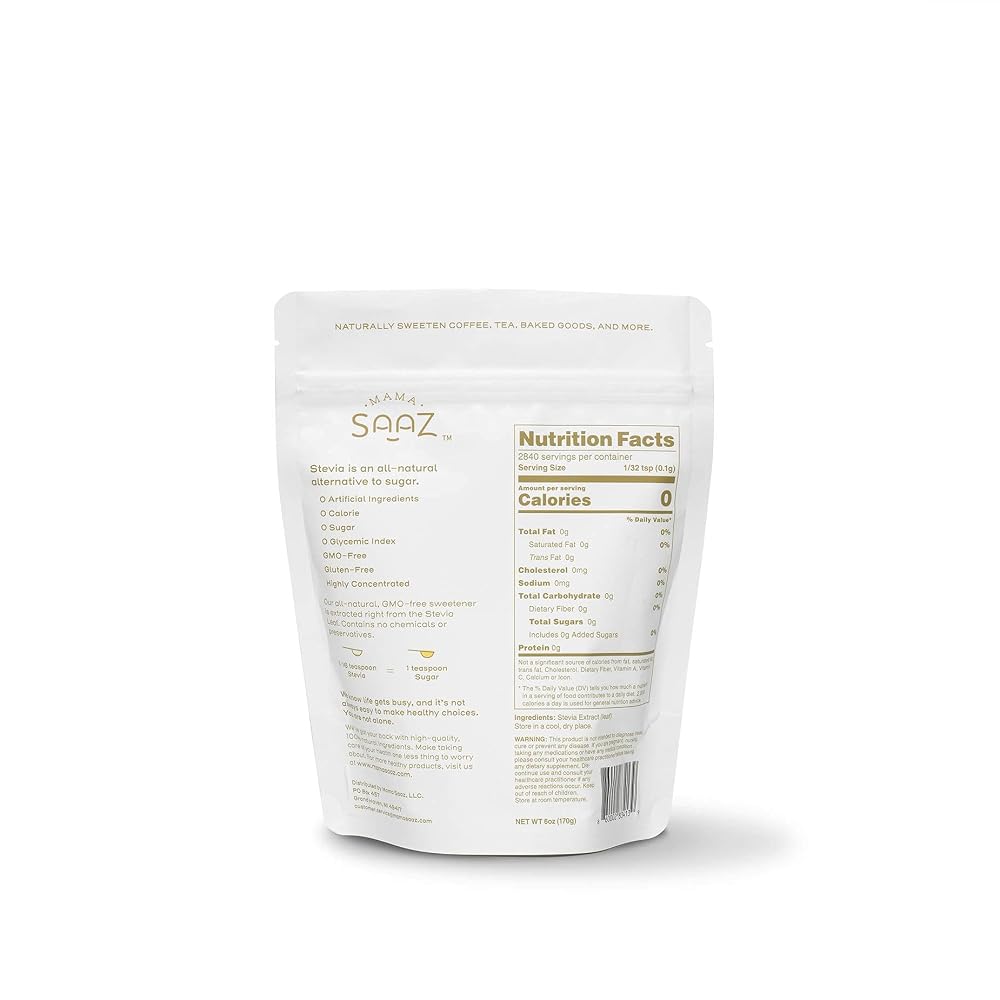 Mama Saaz Pure Stevia Natural Sugar Replacement Powder - image 3
