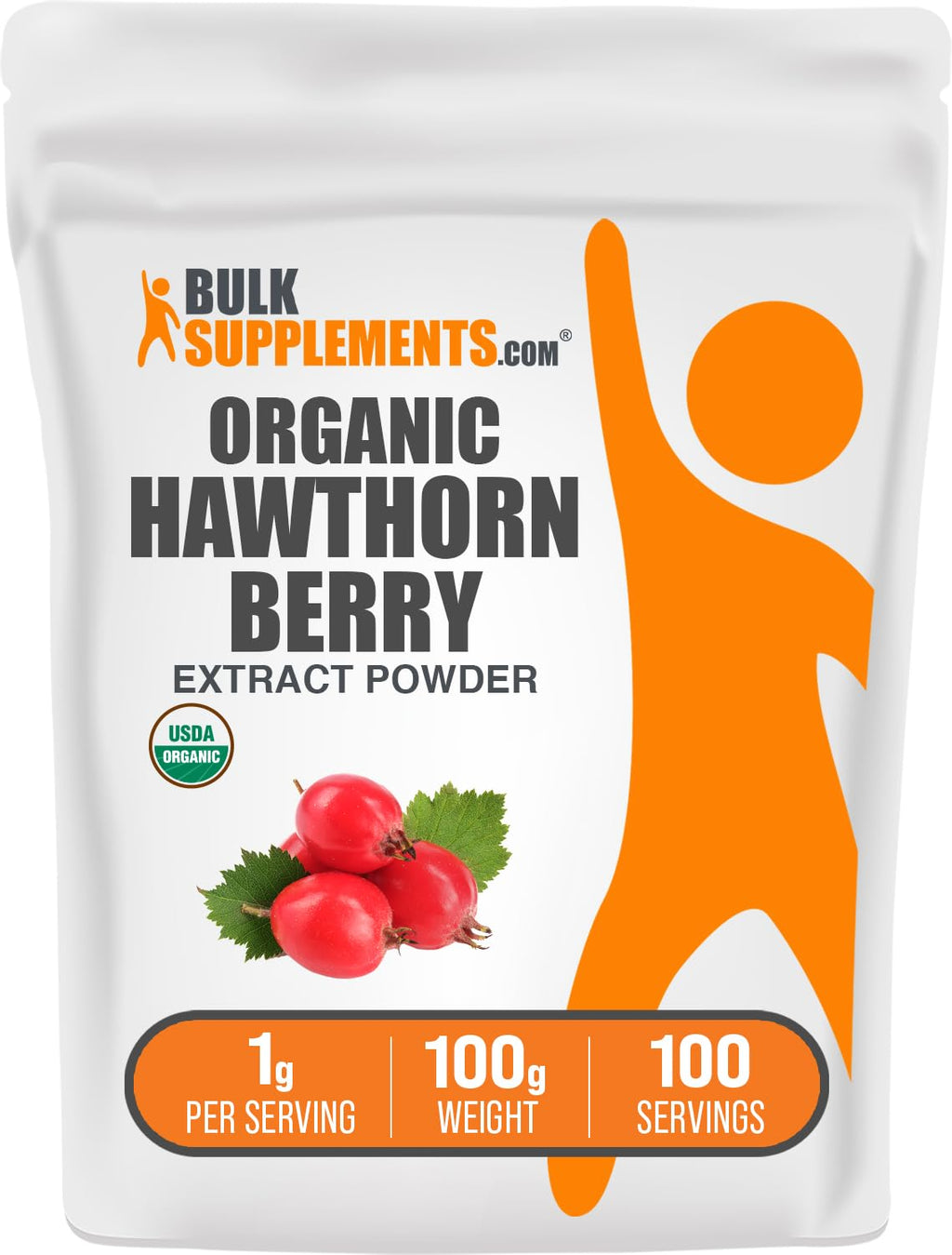 BulkSupplements.com Hawthorn Berry Extract Powder