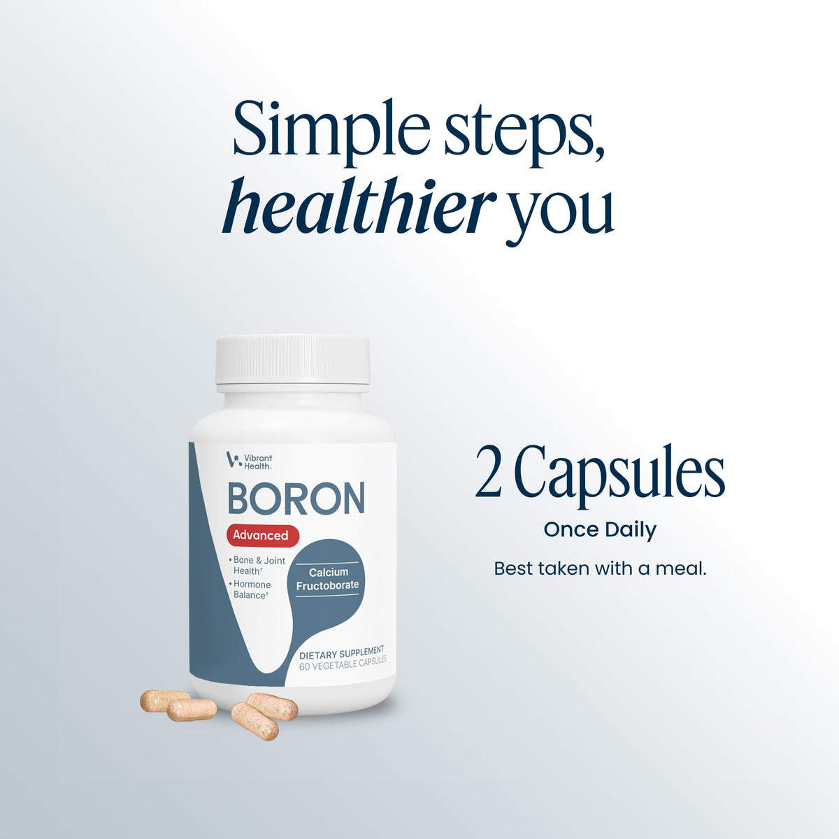 Vibrant Health Super Natural Boron with Calcium Fructoborate - 60 Capsules - image 8