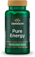 Swanson Pure Energy Adaptogenic Herbal Supplement - 60 Vegetarian Capsules