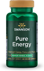 Swanson Pure Energy Adaptogenic Herbal Supplement - 60 Vegetarian Capsules