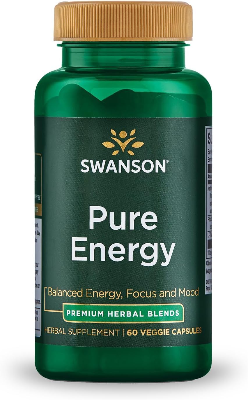 Swanson Pure Energy Adaptogenic Herbal Supplement - 60 Vegetarian Capsules