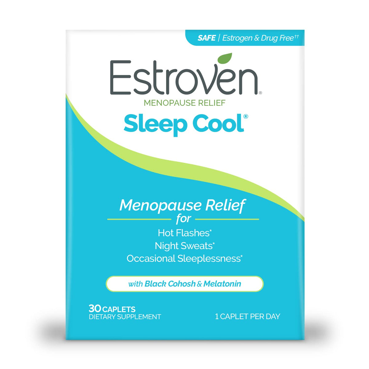 Estroven Sleep Cool Menopause Relief for Hot Flashes - 30 Caplets