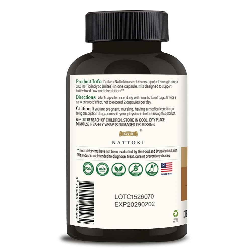 DAIKEN Nattokinase, 60 Capsules