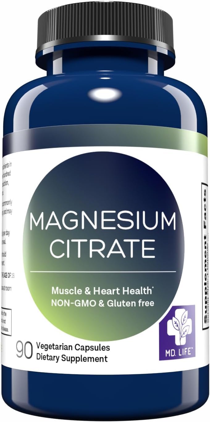 MD.LIFE Magnesium Citrate 250 mg - 90 Capsules