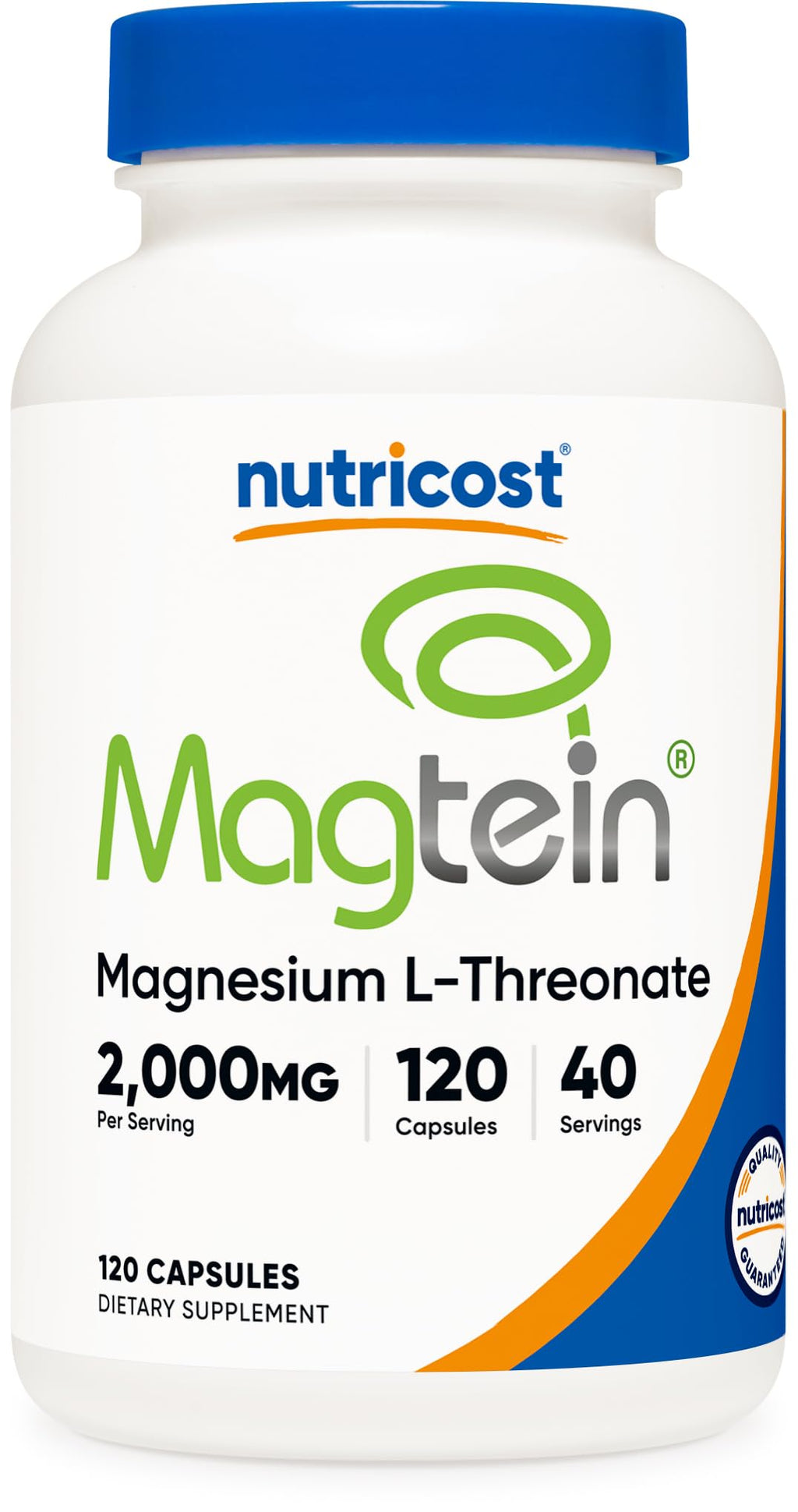 Nutricost Magnesium L-Threonate Magtein 2000mg - 120 Capsules