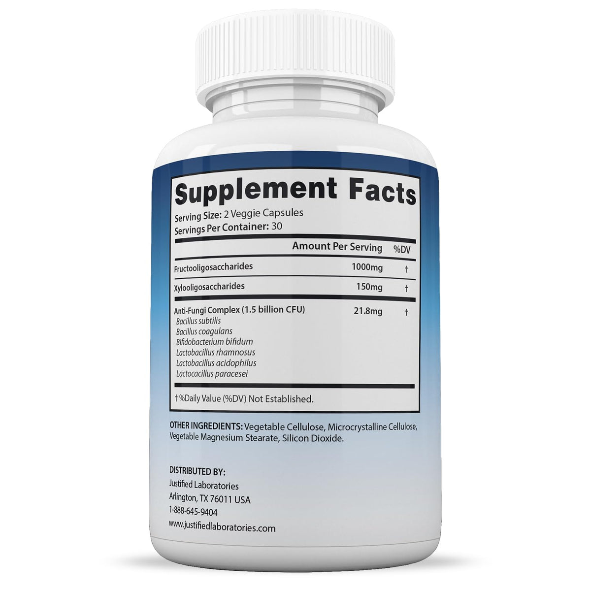 Justified Laboratories Fungus Defend Probiotic 1.5 Billion CFU - 180 Capsules - image 4