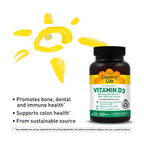 Country Life Vitamin D3 10,000 IU High Potency Non-Fish - 200 Softgels - image 4