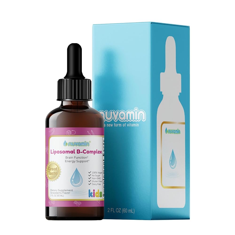 Nuvamin Liquid Liposomal Vitamin B Complex for Kids - 2 Fl Oz