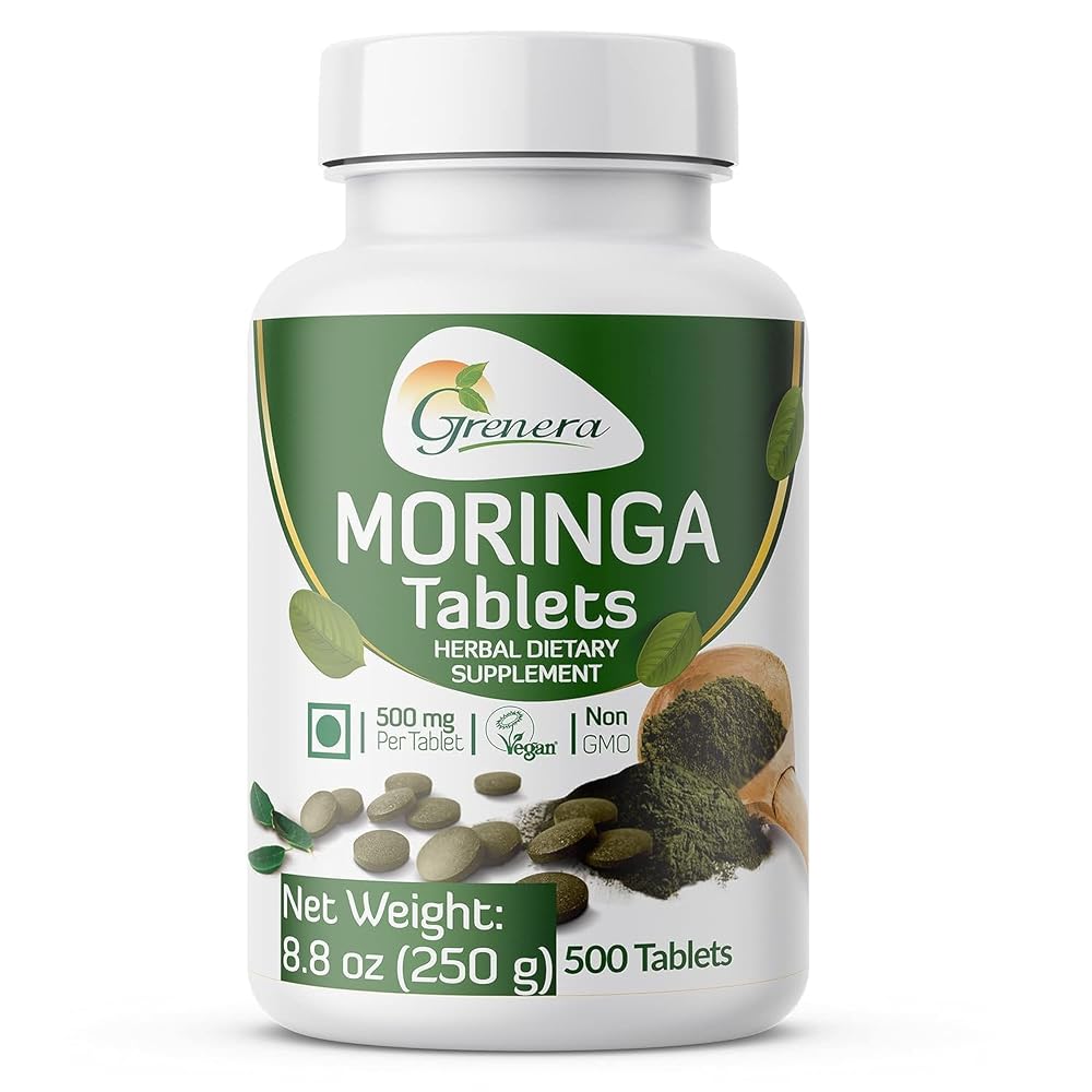 Generic Moringa Oleifera 500 mg Tablets - 500 Tablets