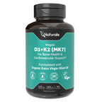 Naturalis Vegan Vitamin D3 + K2 with Extra Virgin Olive Oil