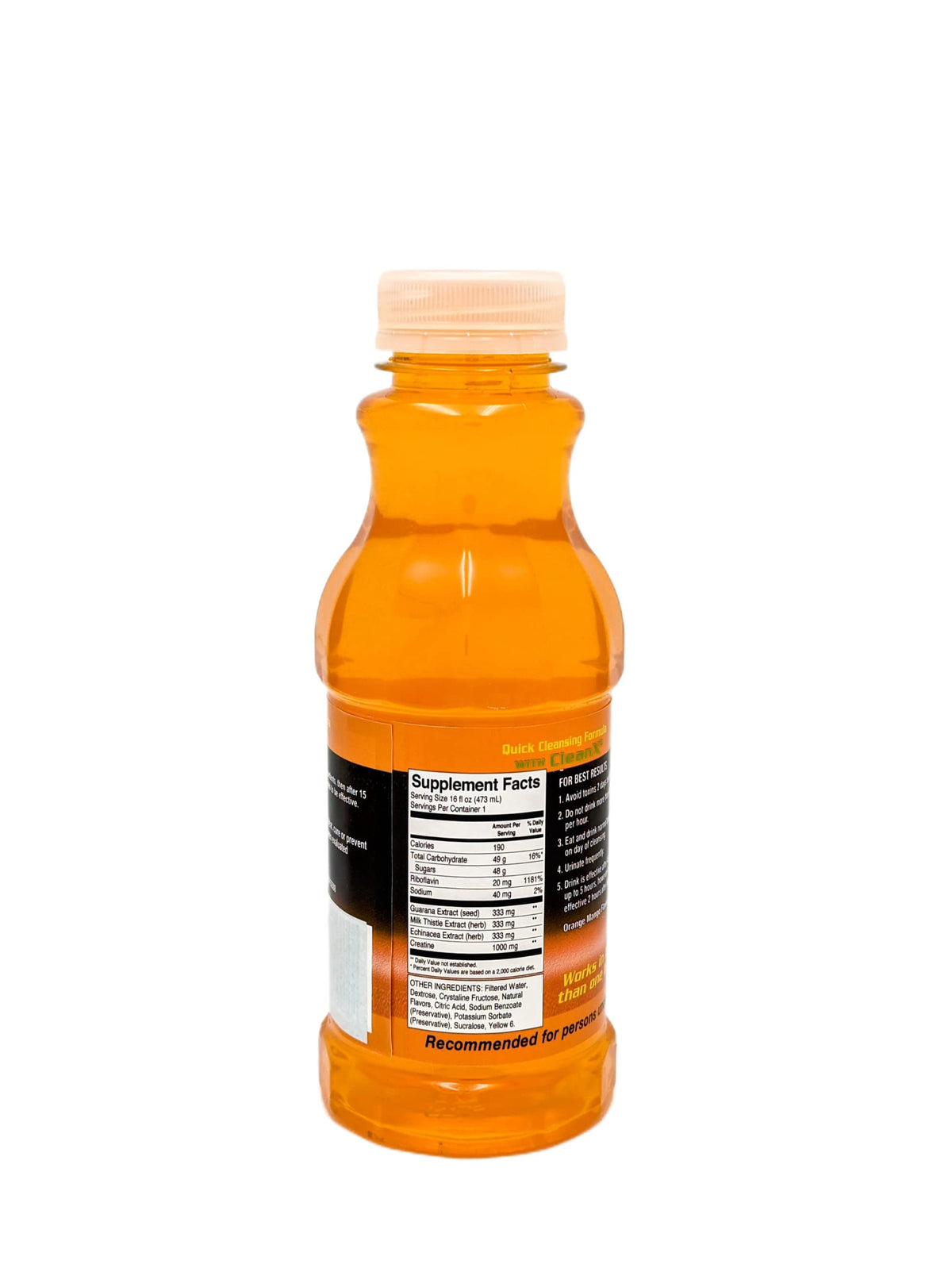 Champ Flush Out Detox Drink Orange-Mango - 1 Bottle - image 3